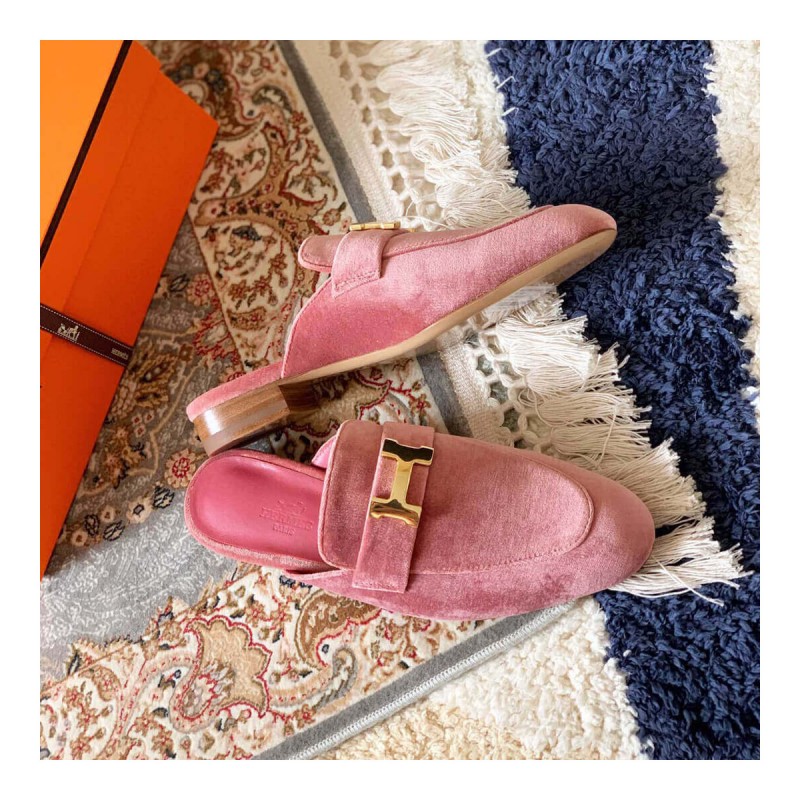 Hermes Oz Mule In Suede Goatskin H19217