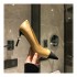 Chanel Calfskin &amp; Velvet Pump With Pearl G178144