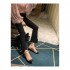Chanel Suede Calfskin &amp; Grosgrain Mary Janes G36048