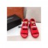 Chanel Goatskin with Fabric Sandals G37231