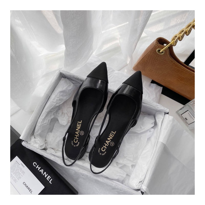 Chanel Flat Slingbacks 36129