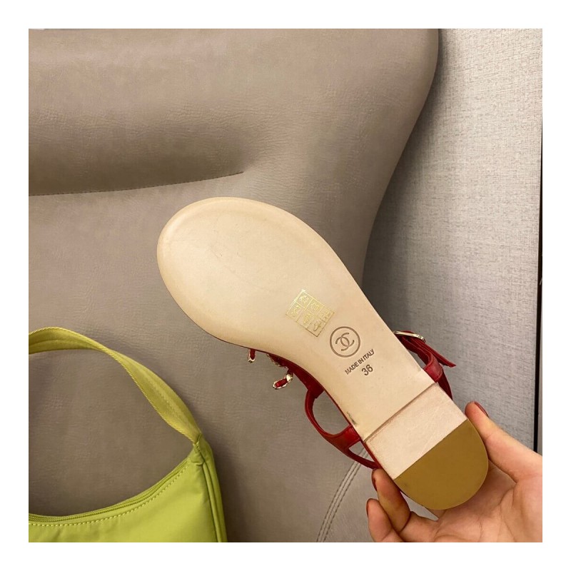 Chanel Quilted Double C Sandal G36238