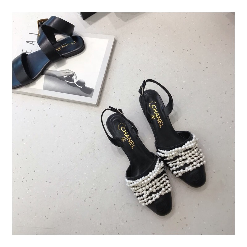 Chanel Pearl Sandals G23578
