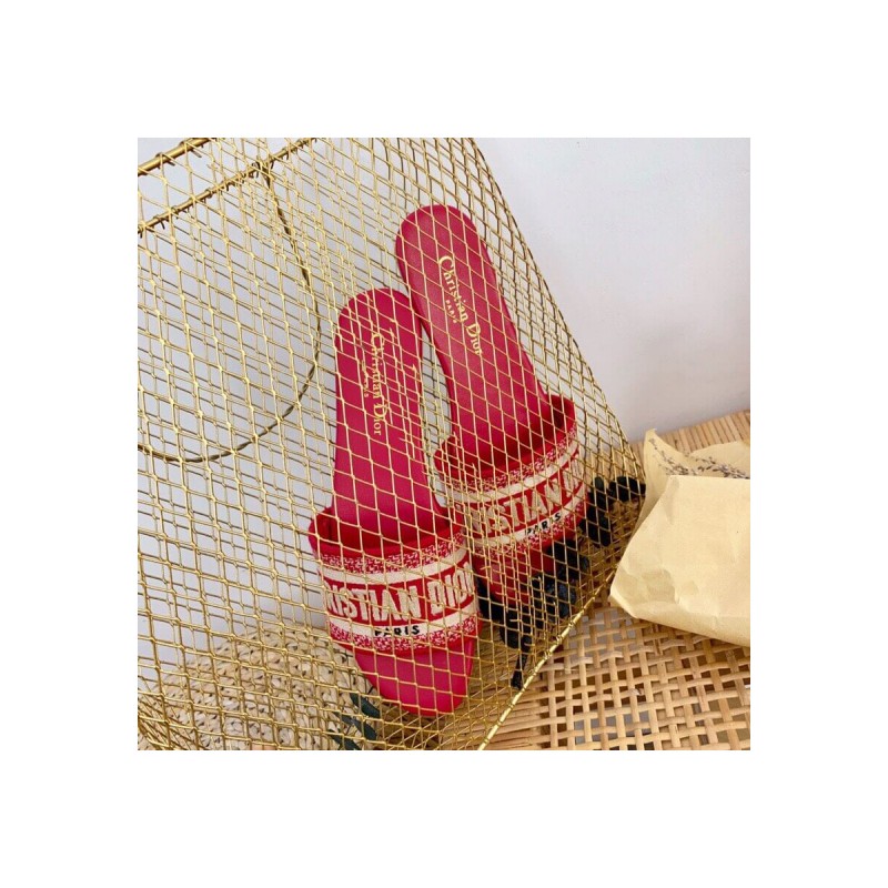 Dior Dway Mule In Embroidered Cotton KCQ301