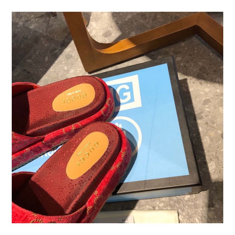 Gucci Original GG Canvas Slide Sandals 573018