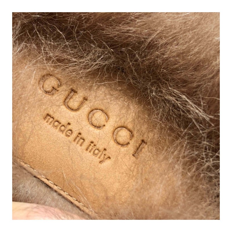 Gucci Princetown Velvet Slipper 397749