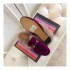 Gucci Princetown Velvet Slipper 397749