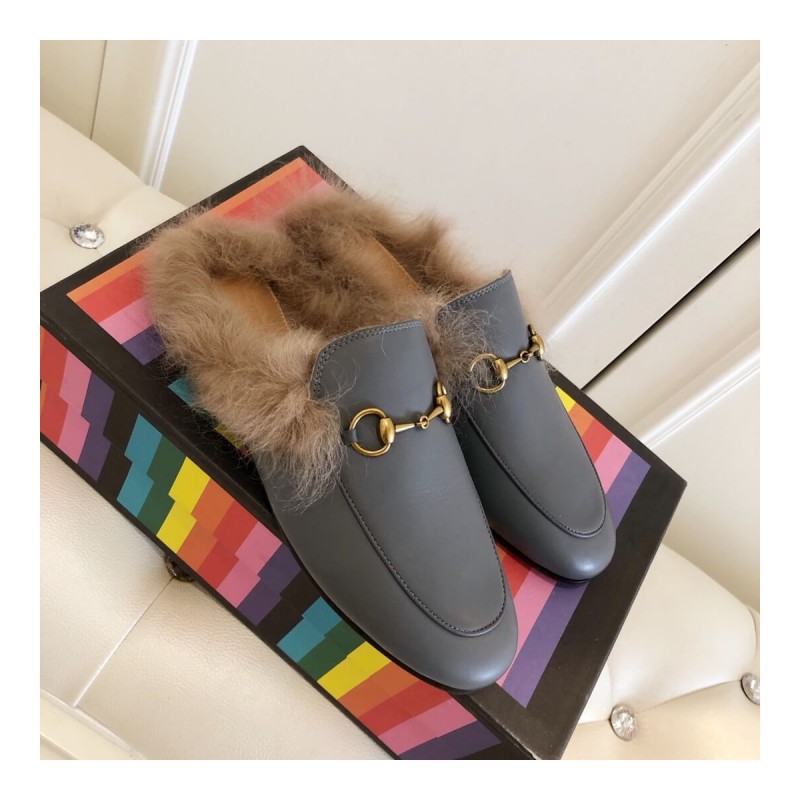 Gucci Princetown Leather Slipper 397749