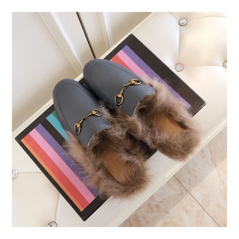 Gucci Princetown Leather Slipper 397749