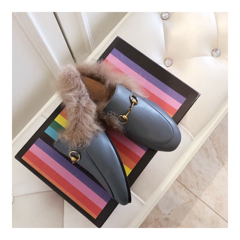 Gucci Princetown Leather Slipper 397749