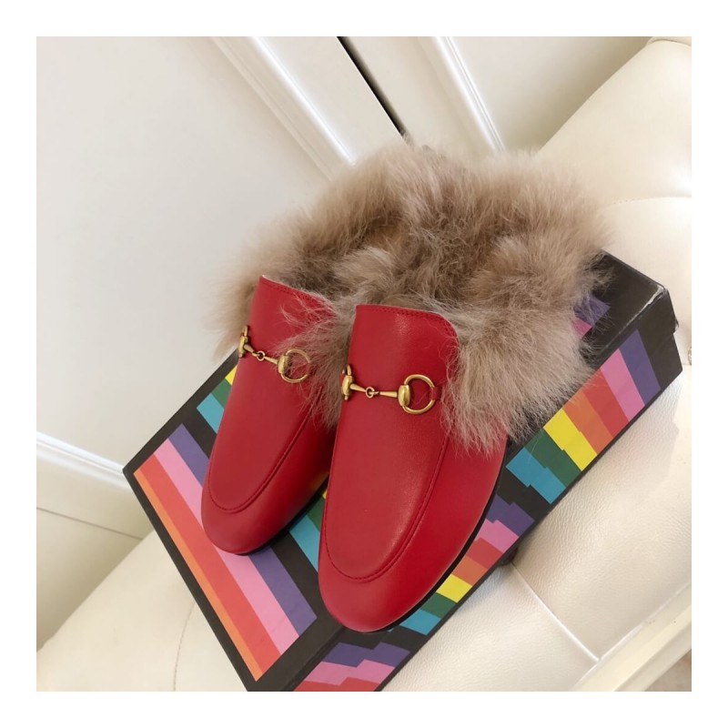 Gucci Princetown Leather Slipper 397749