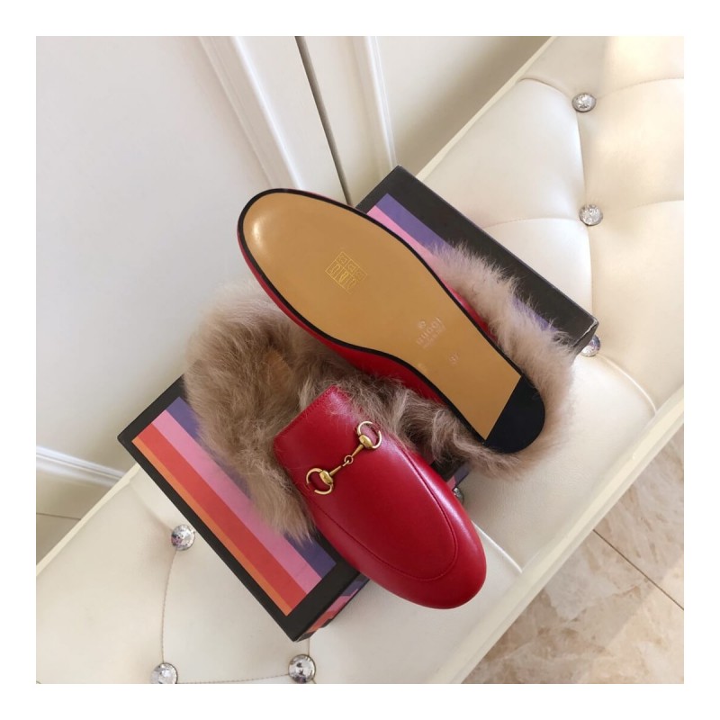 Gucci Princetown Leather Slipper 397749
