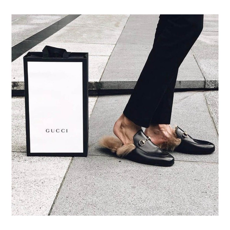 Gucci Princetown Leather Slipper 397749