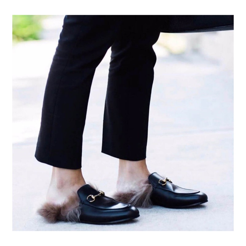 Gucci Princetown Leather Slipper 397749