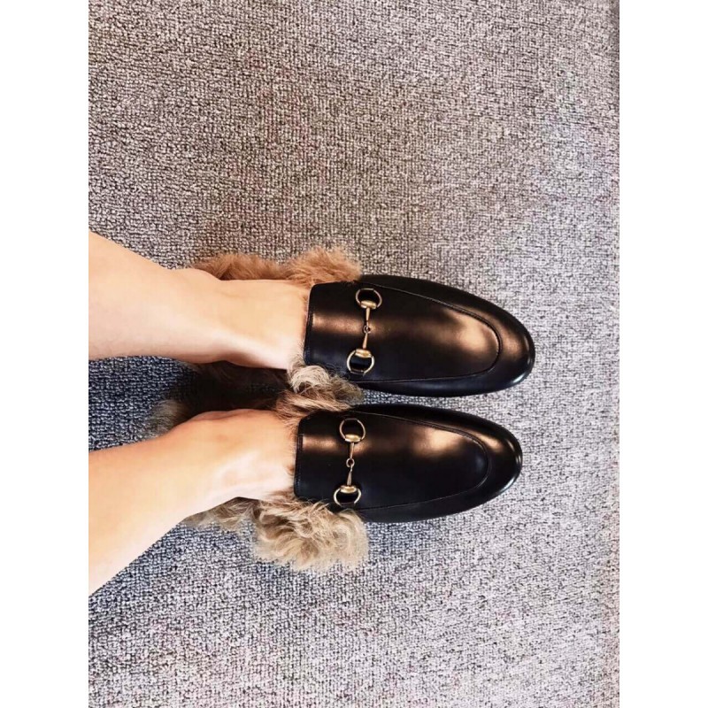 Gucci Princetown Leather Slipper 397749