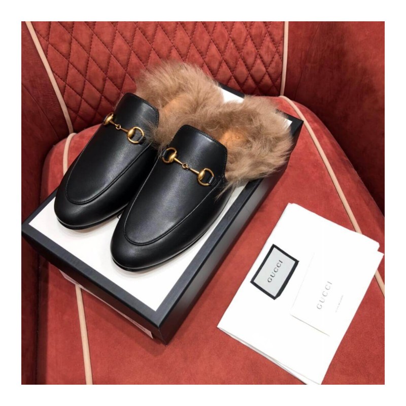 Gucci Princetown Leather Slipper 397749