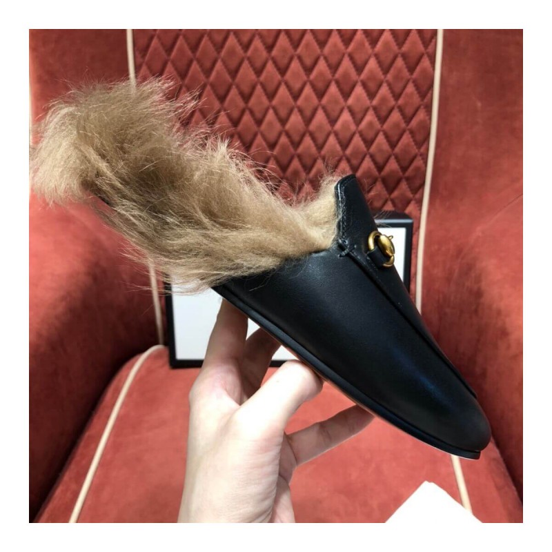 Gucci Princetown Leather Slipper 397749