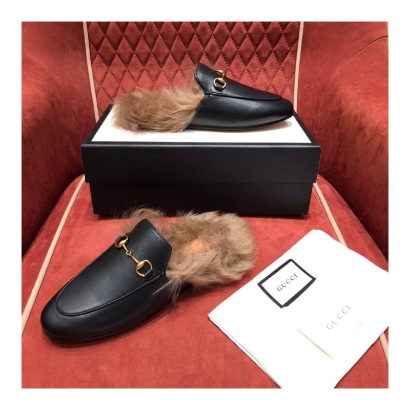 Gucci Princetown Leather Slipper 397749