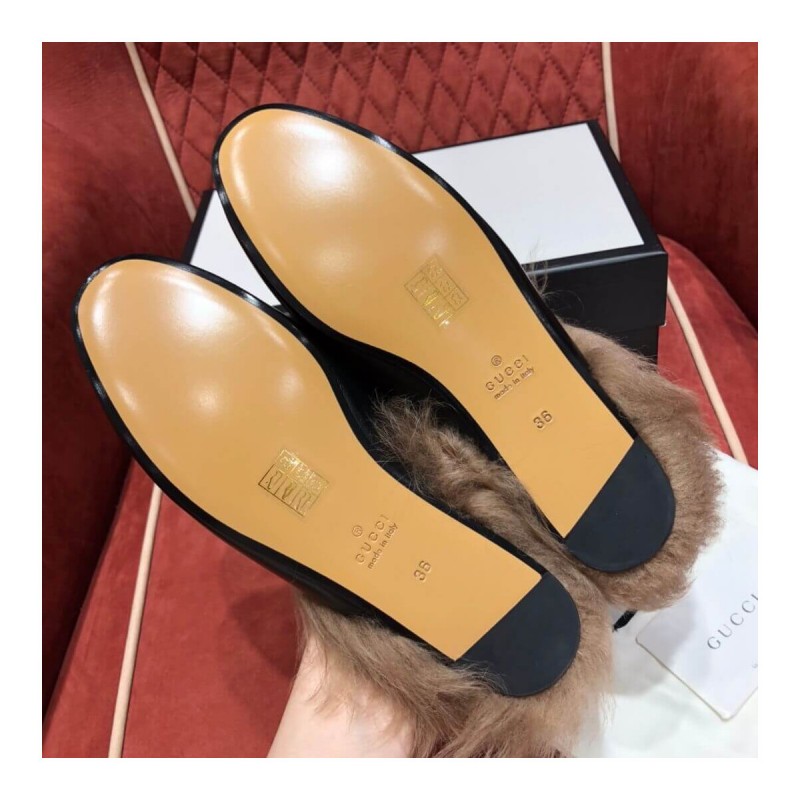 Gucci Princetown Leather Slipper 397749