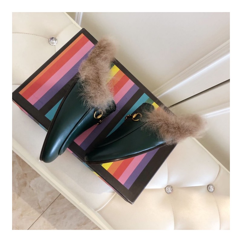 Gucci Princetown Leather Slipper 397749