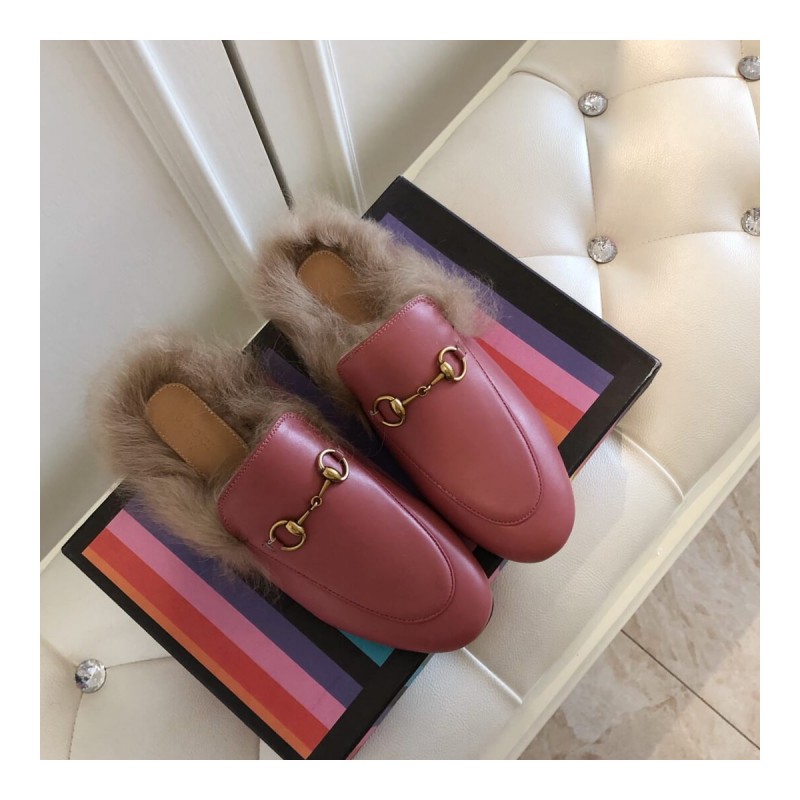Gucci Princetown Leather Slipper 397749