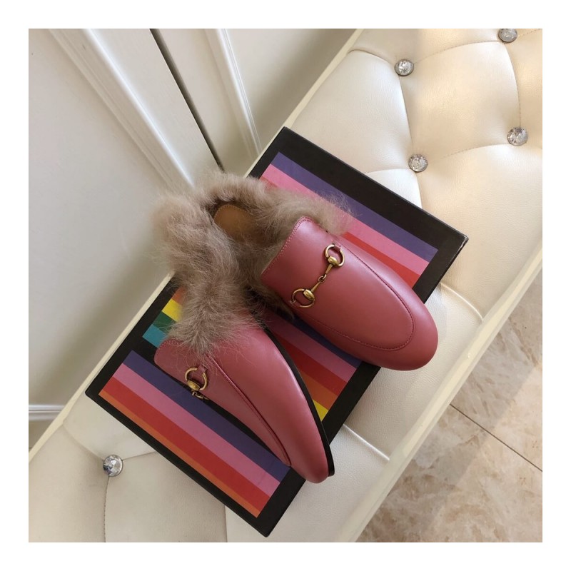 Gucci Princetown Leather Slipper 397749