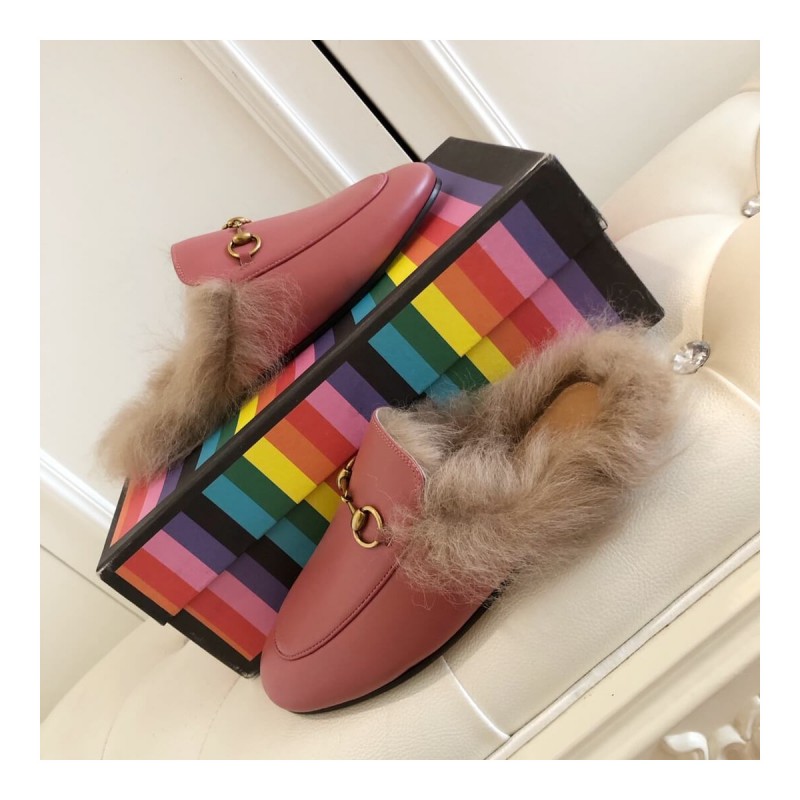 Gucci Princetown Leather Slipper 397749