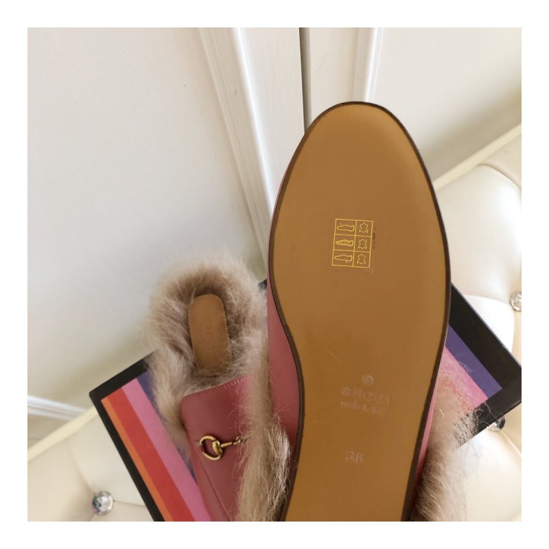 Gucci Princetown Leather Slipper 397749
