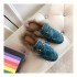 Gucci Princetown GG Velvet Slipper 448657