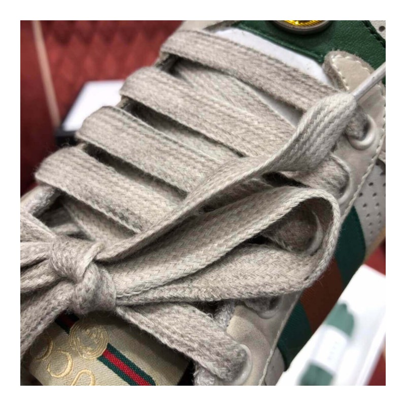 Gucci Screener Leather Sneaker 577684 White