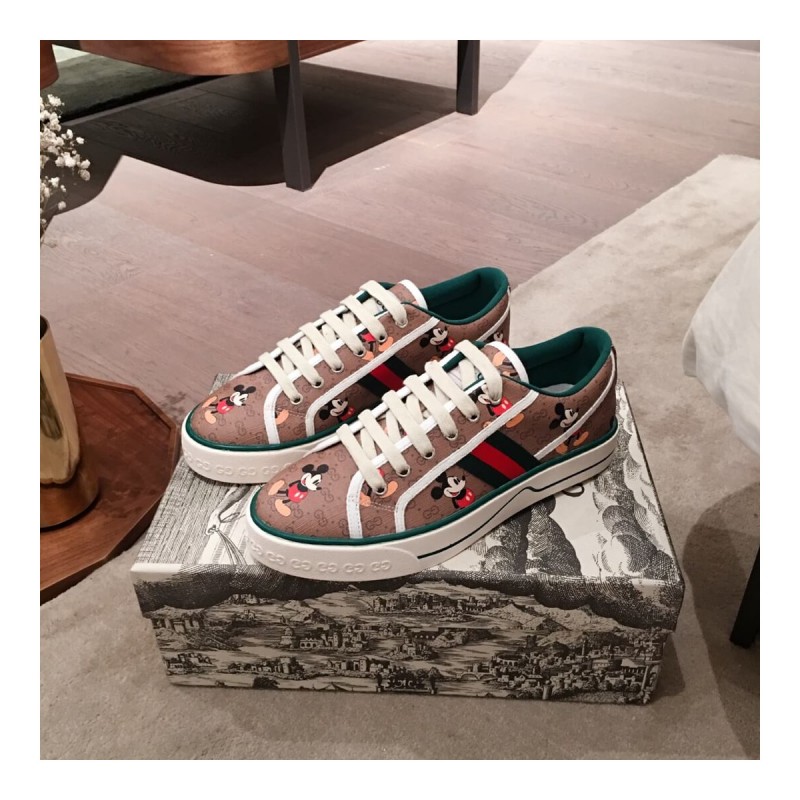 Gucci  Disney x Gucci Tennis 1977 Sneaker with Web 606110