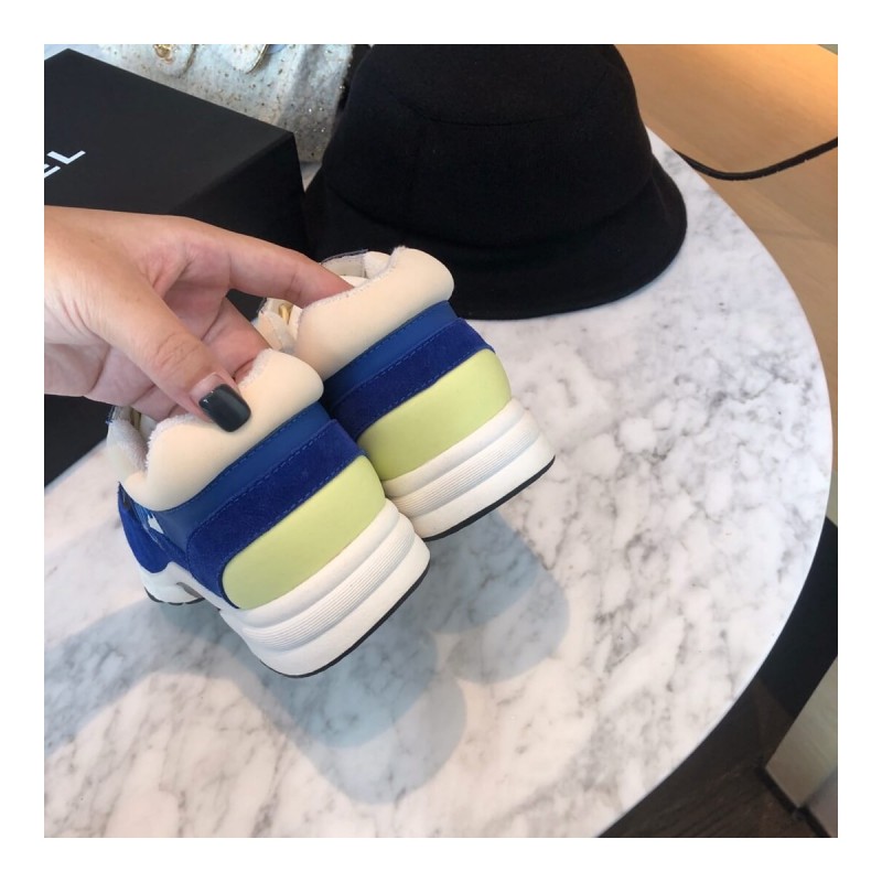 Chanel Suede Bi-color Low-Top Sneakers G34360