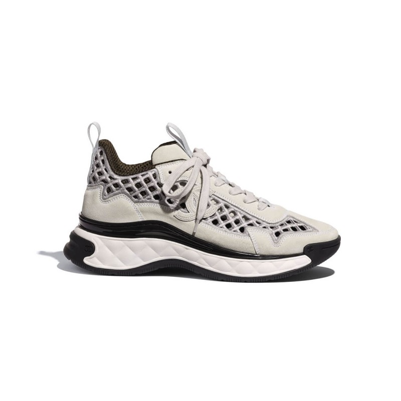 Chanel Suede Check Sneakers G37126