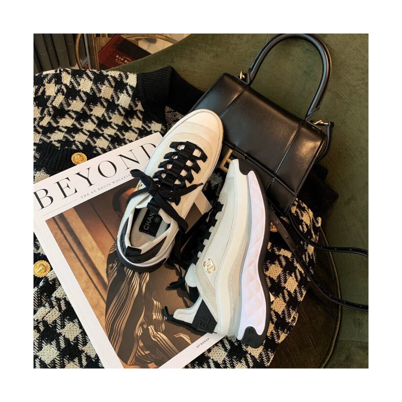 Chanel Velve Calfskin Mixed Fibers Sneakers G35617