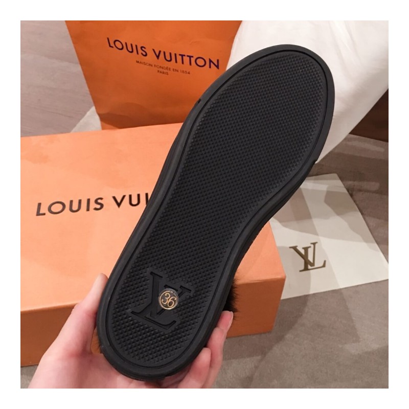 Louis Vuitton Fur Lined Sneaker 5C3137