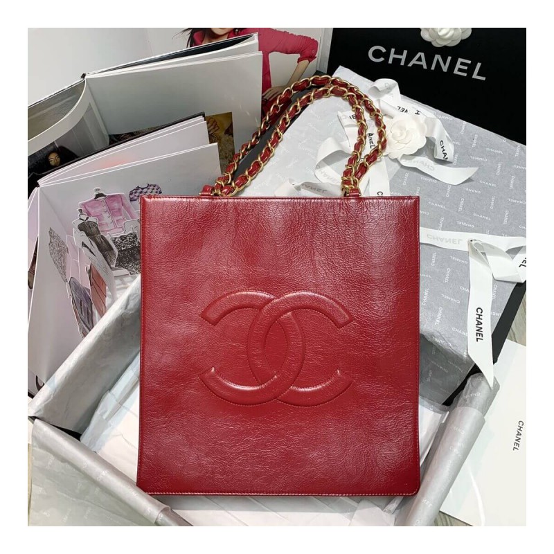 Chanel Shiny Aged Calfskin Shopping Bag AS1945