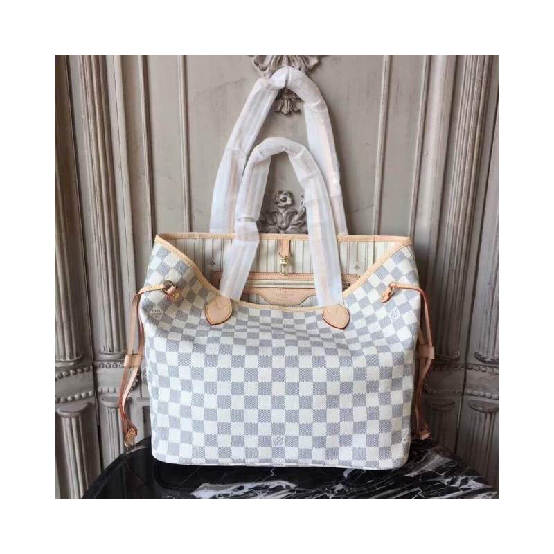 Louis Vuitton Damier Azur Canvas Neverfull MM N51107