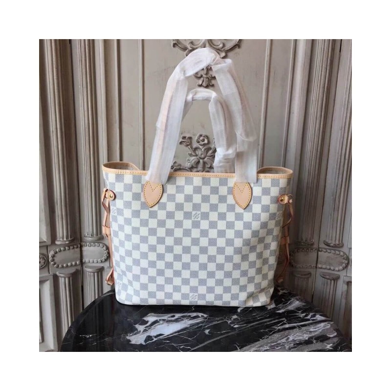 Louis Vuitton Damier Azur Canvas Neverfull MM N51107