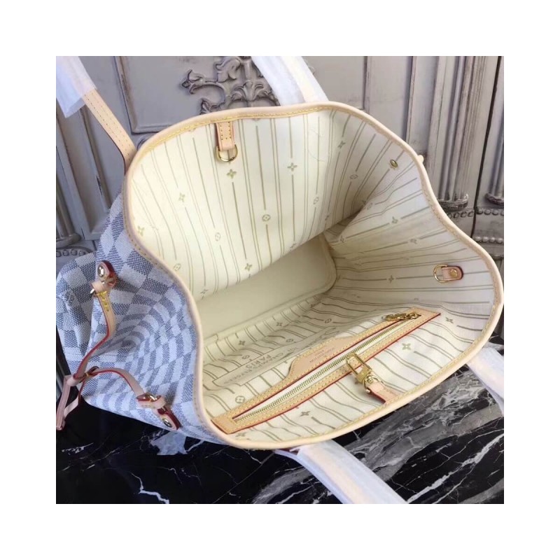 Louis Vuitton Damier Azur Canvas Neverfull MM N51107