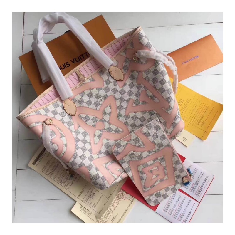 Louis Vuitton Damier Azur Canvas Neverfull MM N41050