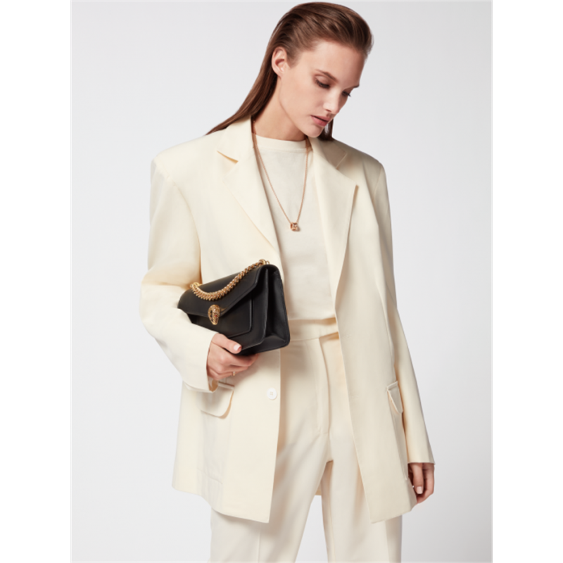 Bvlgari Serpenti East-West Maxi Chain medium shoulder bag Black Calf Leather 292032