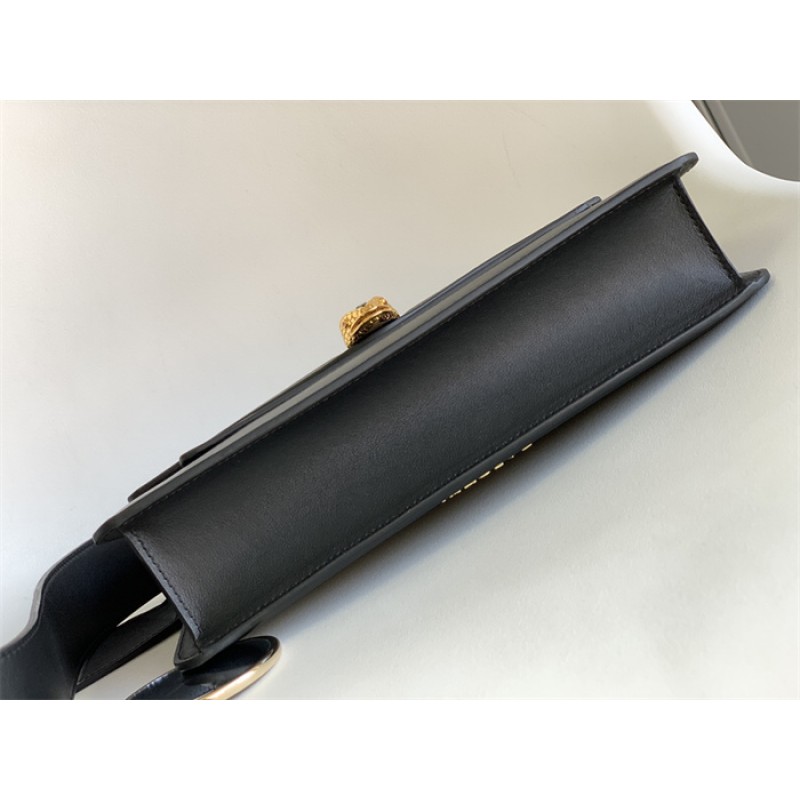 Bvlgari Serpenti East-West Maxi Chain medium shoulder bag Black Calf Leather 292032