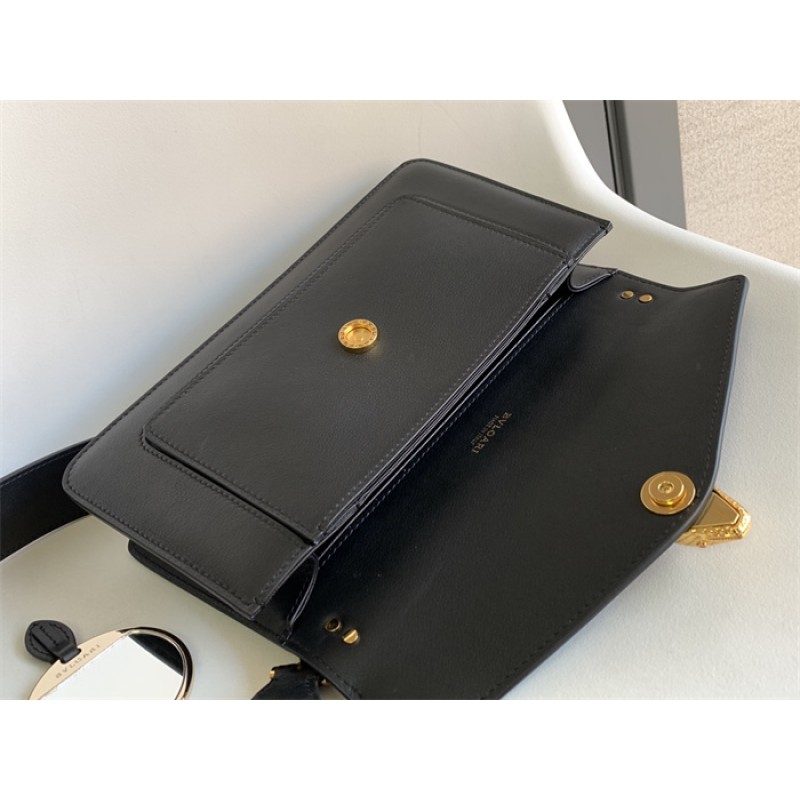 Bvlgari Serpenti East-West Maxi Chain medium shoulder bag Black Calf Leather 292032