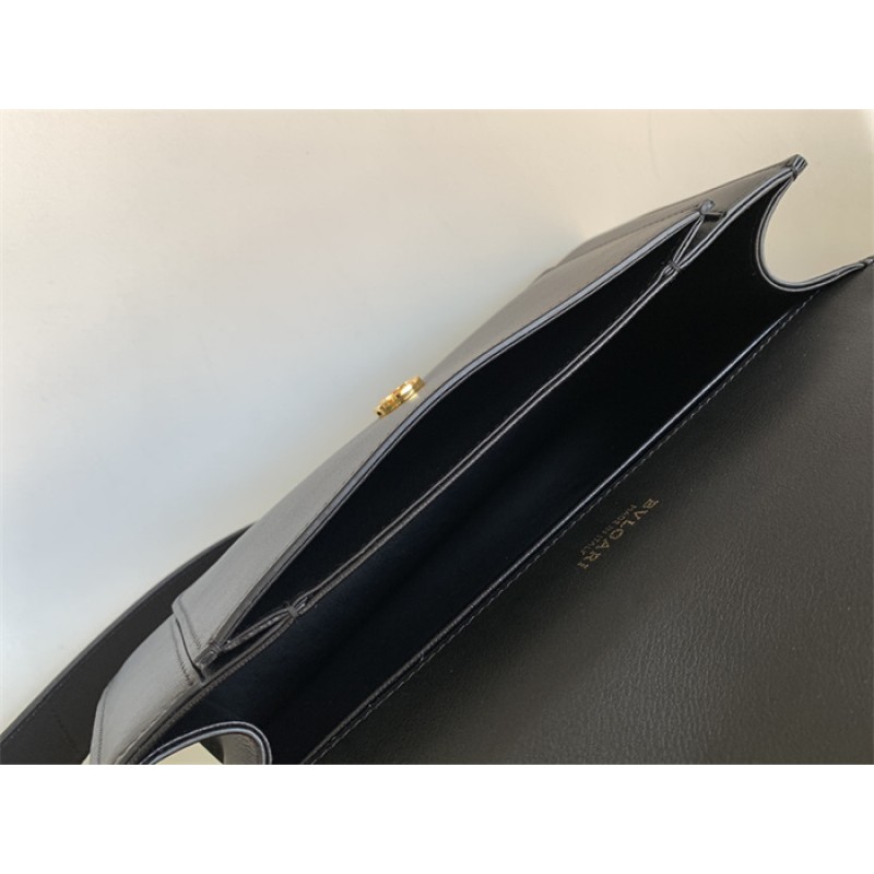 Bvlgari Serpenti East-West Maxi Chain medium shoulder bag Black Calf Leather 292032