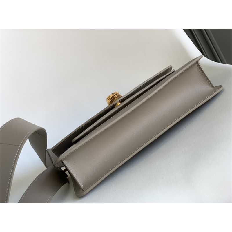 Bvlgari Serpenti East-West Maxi Chain medium shoulder bag Grey Calf Leather 292033