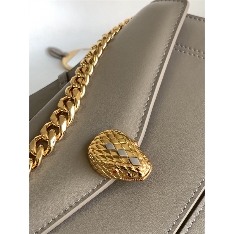 Bvlgari Serpenti East-West Maxi Chain medium shoulder bag Grey Calf Leather 292033