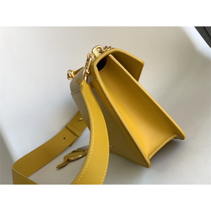 Bvlgari Serpenti East-West Maxi Chain medium shoulder bag Yellow Calf Leather 292034