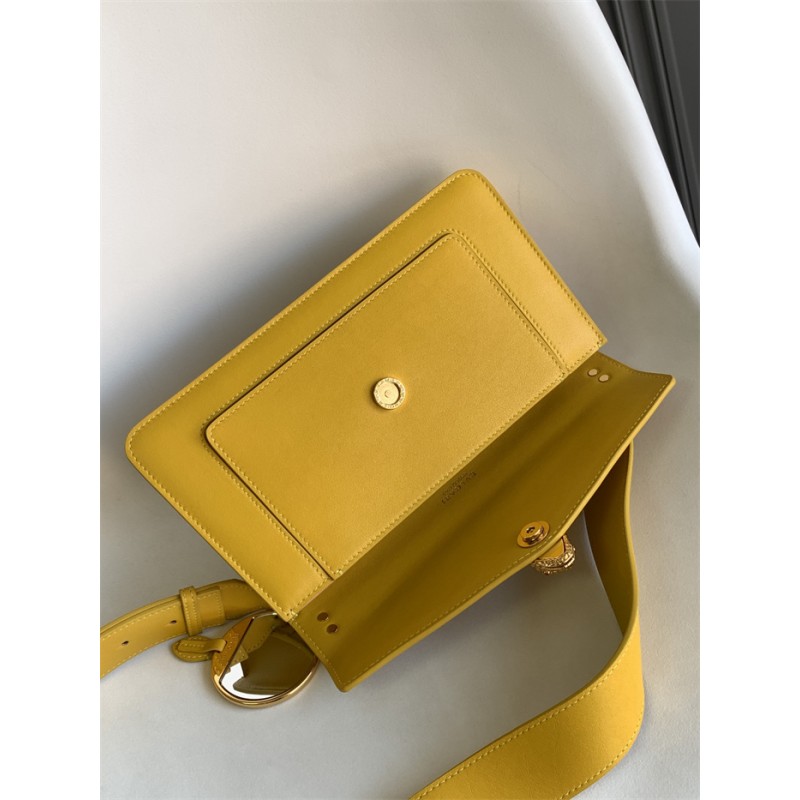 Bvlgari Serpenti East-West Maxi Chain medium shoulder bag Yellow Calf Leather 292034