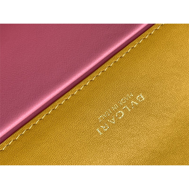 Bvlgari Serpenti East-West Maxi Chain medium shoulder bag Yellow Calf Leather 292034