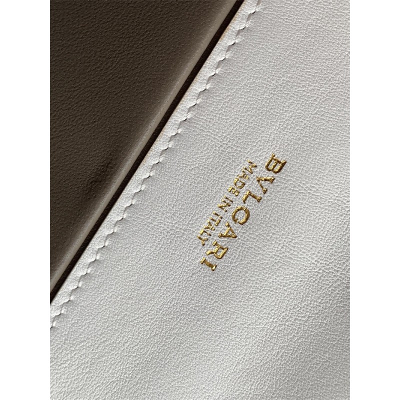 Bvlgari Serpenti East-West Maxi Chain medium shoulder bag  White Calf Leather 292054